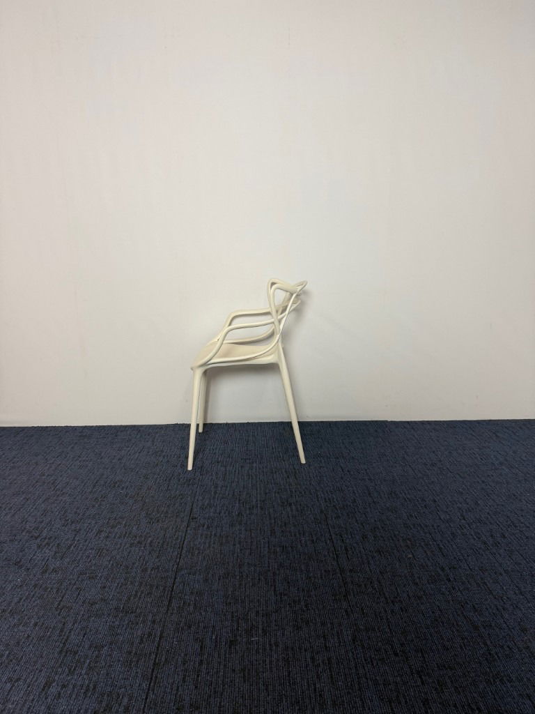 Vergaderstoel Kartell Masters, kunststof, wit - Afbeelding 4