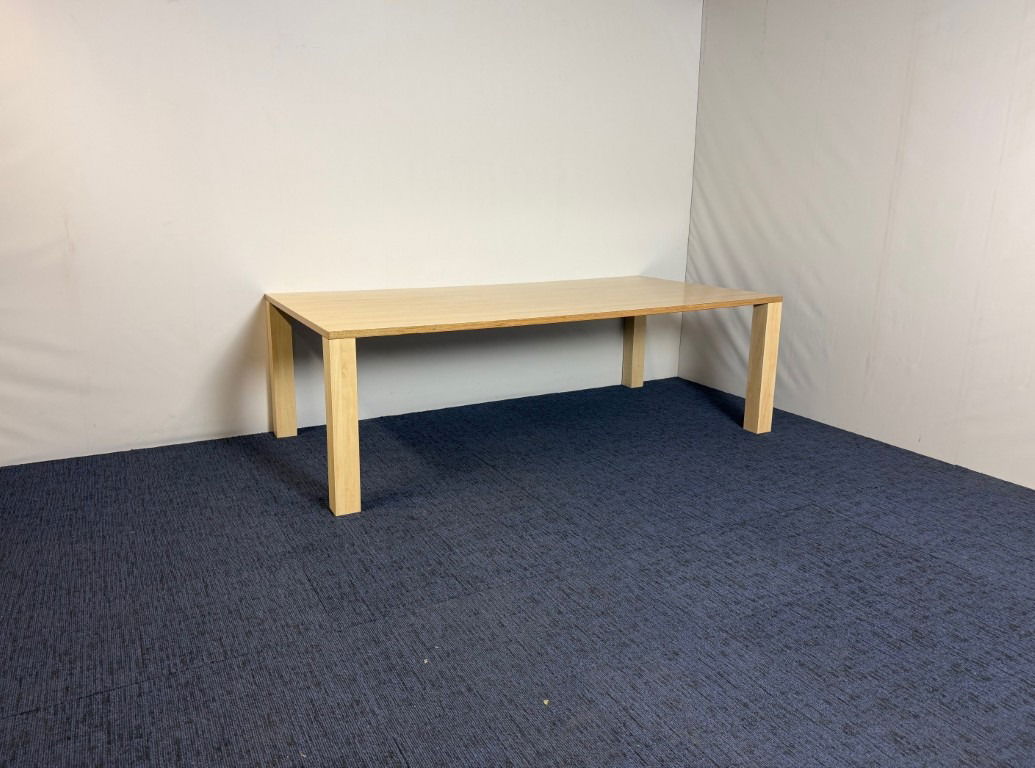 Vergadertafel, ahorn, hout, 240 x 120 cm. - Afbeelding 2