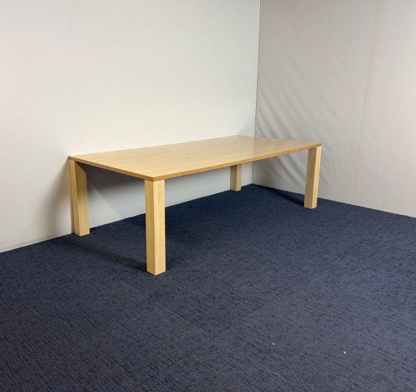 Vergadertafel, ahorn, hout, 240 x 120 cm. - Afbeelding 4