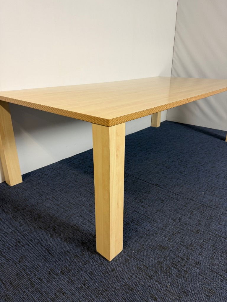 Vergadertafel, ahorn, hout, 240 x 120 cm. - Afbeelding 5