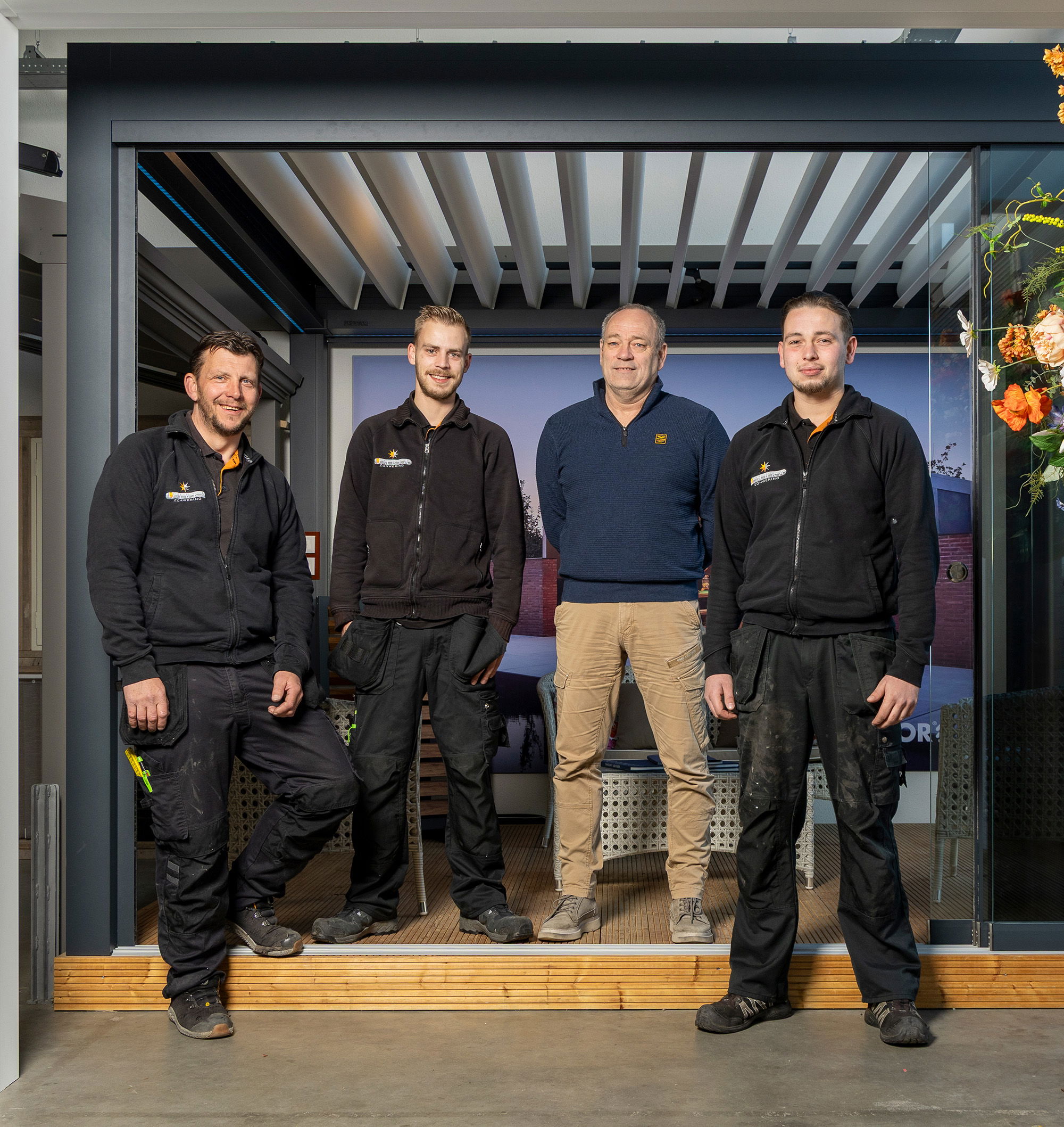 Nieuw in de showroom: de Brustor B800 glazen terrasoverkapping
