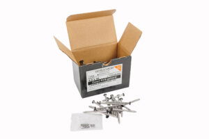 Gevelschroef RVS zwarte kop (100 stuks) - 4.0x50mm