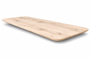 Eiken tafelblad Rondhoek - Facetrand