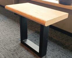 Eiken tafelblad rechthoek - Bolle randen