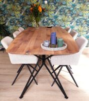 Eiken tafelblad Deens ovaal - Facetrand