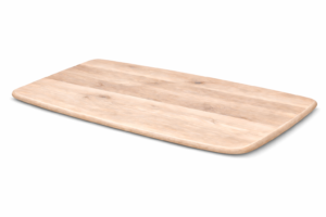 Eiken tafelblad Deens ovaal - Nieuw - Bolle randen