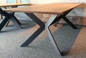 Eiken tafelblad rechthoek - Facetrand