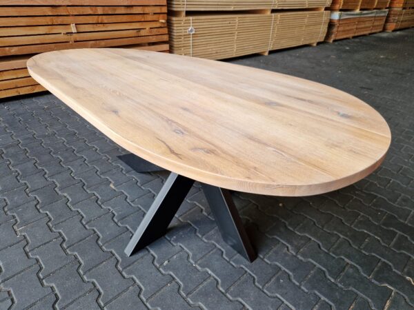 ACTIETAFEL - Kiezel 200x110cm - Rechte randen - Matrixpoot - Kleur Smoke
