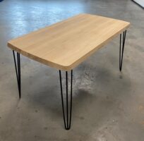 ACTIETAFEL - NIEUW - Half Deens Ovaal 150x80cm - Facetrand inverted