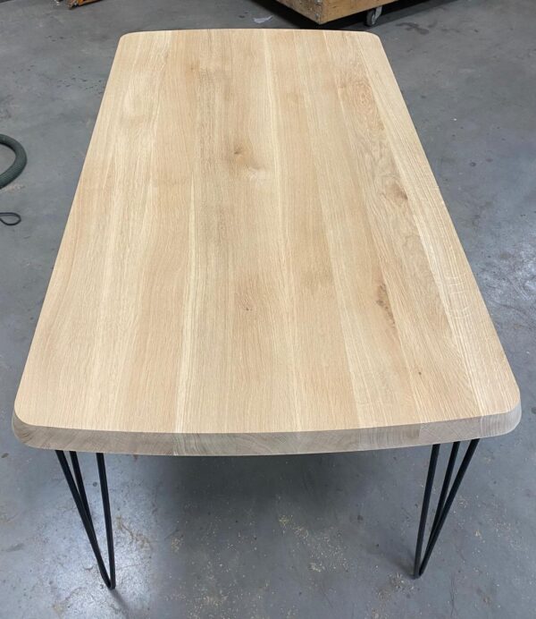 ACTIETAFEL - NIEUW - Half Deens Ovaal 150x80cm - Facetrand inverted - Afbeelding 3