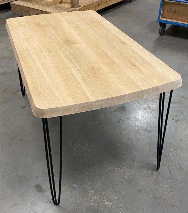 ACTIETAFEL - NIEUW - Half Deens Ovaal 150x80cm - Facetrand inverted - Afbeelding 4