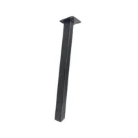 Stalen schuine poot salontafel - Vierkant - Kokermaat 25x25mm
