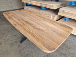 ACTIETAFEL - Deens ovaal 220x100cm - Rechte rand - Kleur Natural