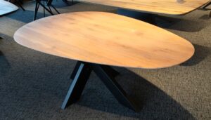 ACTIE TAFELBLAD - Druppel 220x120cm - Facetrand - Kleur 5% White