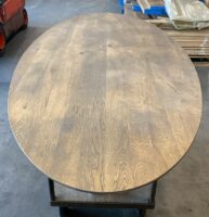 ACTIE TAFELBLAD - Ovaal 240x110cm - Facetrand - Kleur Savanna