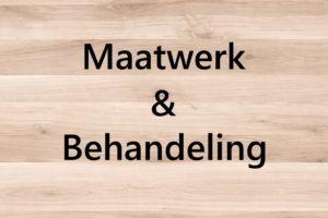 Maatwerk en behandeling