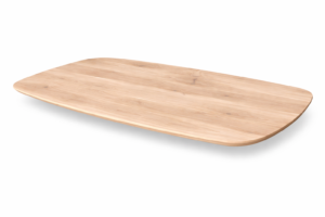 Eiken tafelblad Deens ovaal - Oud - Facetrand