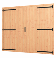 Douglas opgeklampte deur dubbel XL - 210x240cm (kozijn 217x254cm)