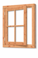 Douglas vleugelraam enkel - 90,5x75,4cm (kozijn 103,9x88,8cm)