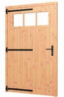 Douglas opgeklampte deur enkel met bovenraam XL - 210x120cm (kozijn 217x133,5cm)
