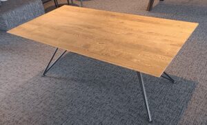 ACTIE EETTAFEL - Rechthoek 200x100cm - Rechte rand - Black