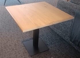 ACTIE EETTAFEL - Vierkant 80x80cm - Bolle rand - Antique Bronze