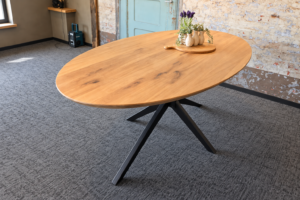 ACTIE EETTAFEL - Ovaal 200x110cm - Facetrand - Natural
